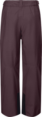 Dunkelviolette Damenhose mit schwarzen Einsätzen unten.