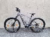 Graues E-Bike mit schwarzen Rädern und Genesis-Logo auf dem Rahmen.