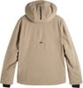 Rückansicht einer beige Herrenjacke mit Kapuze und J.Lindeberg-Logo.