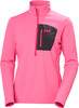 Eine rosa Damenjacke mit kurzem Reißverschluss und schwarzer HH-Logo-Tasche.