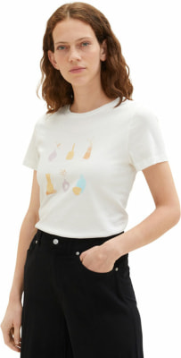 Tom Tailor Crew Neck Print női póló