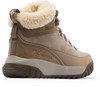 Ein brauner Columbia Winterschuh mit Fell und wasserdichter Membran.