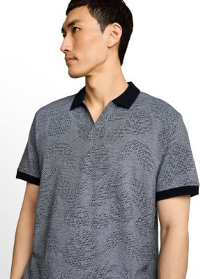 Tom Tailor Jaquard Polo férfi galléros póló