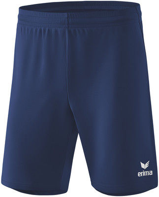 Marineblaue Sporthose von Erima mit Logo auf dem rechten Bein. Marineblaue Sporthose von Erima mit Logo auf dem rechten Bein.