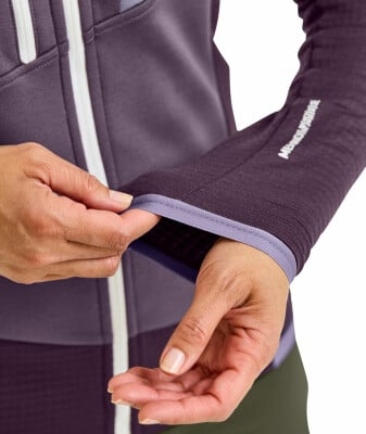 Ortovox Fleece Grid Fleecejacke mit Kapuze