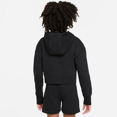 French Terry Cropped Hoodie