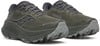 Paarweise Herren-Laufschuhe von Saucony in Dunkelgrün mit grauer Sohle.
