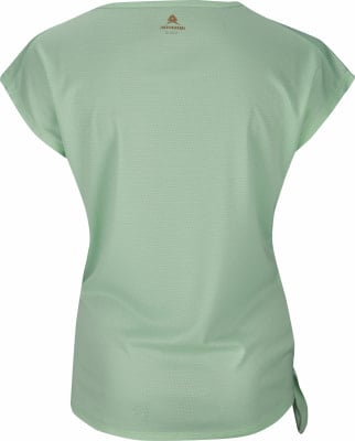 Grünes Kurzarmshirt mit Logo auf dem Rücken. Grünes Kurzarmshirt mit Logo auf dem Rücken.