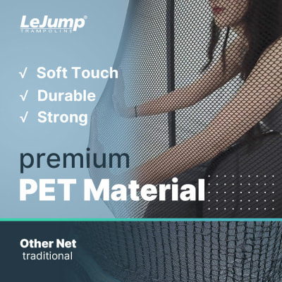 Lejump Outdoortrampolin Pumpkin 3,05m inkl. Sicherheitsnetz und Leiter