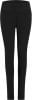 Schwarze Damenleggings mit hohem Bund und Taschen vorne.