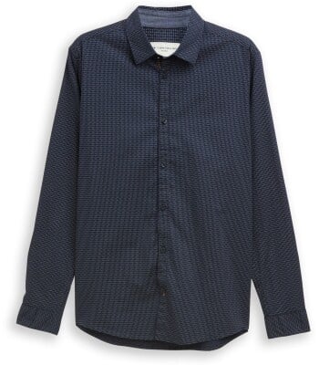 Tom Tailor Fitted Printed férfi hosszú ujjú ing