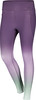 Lila Leggings mit Farbverlauf zu Hellgrün, mit Taschen.