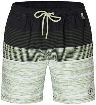 Badeshorts mit Streifenmuster und Kordelzug in der Taille.