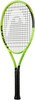 Ein grüner HEAD Extreme Tennisschläger mit schwarzem Griffband.