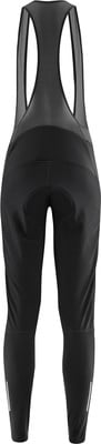 Schwarze Radhose mit Trägern und reflektierenden Details. Schwarze Radhose mit Trägern und reflektierenden Details.