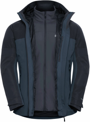 Jack Wolfskin Wild Places 3in1 Wanderjacke mit Kapuze