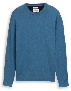 Tom Tailor Basic Crewneck férfi pulóver