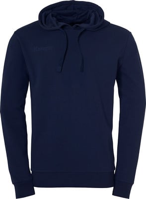 Dunkelblaue Herren-Kapuzenpullover mit Kempa-Logo. Dunkelblaue Herren-Kapuzenpullover mit Kempa-Logo.