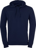 Dunkelblaue Herren-Kapuzenpullover mit Kempa-Logo.