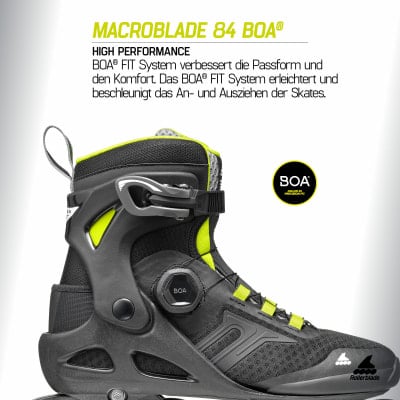 Rollerblade Macroblade 84 Boa Inlineskate Mondopoint-Gr.