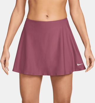 Damen-Tennisrock in Rosé von Nike mit Logo am Saum.