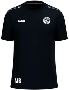 Schwarzes Trikot mit Logo und Schriftzügen 'Jako' und 'Ottensheim Ladies'.
