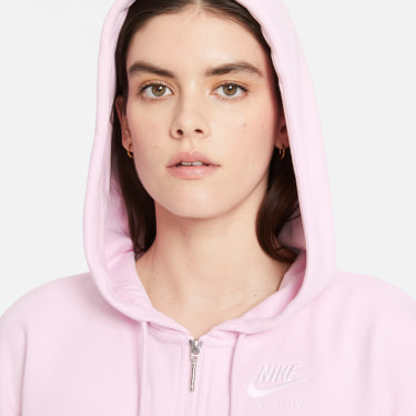 Air Oversized Fleece Hoodie mit Fullzip
