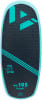 Blaues Board mit schwarzer Anti-Rutsch-Matte und türkisfarbenen Akzenten.