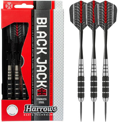 Harrows Black Jack 3er-Set Steel Dartpfeile Harrows Black Jack 3er-Set Steel Dartpfeile