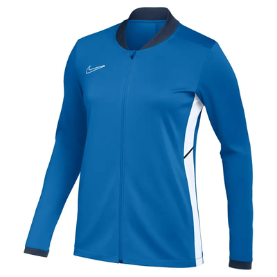 Blaue Nike Herrenjacke mit weißem Streifen an der Seite. Blaue Nike Herrenjacke mit weißem Streifen an der Seite.