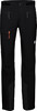 Schwarze Outdoorhose mit orangefarbenem Reißverschluss und Mammut-Logo.