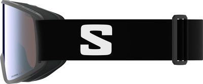 Salomon Skibrille mit schwarzem Band und S-Logo. Salomon Skibrille mit schwarzem Band und S-Logo.
