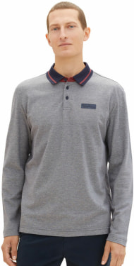TOM TAILOR Basic Polo férfi póló hosszú ujjú