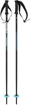 HEAD SUPERSHAPE Skistöcke mit schwarzem Griff und blauen Tellern.