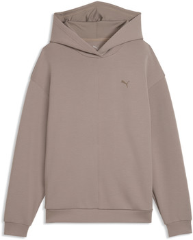 Braune Kapuzenpullover mit Puma-Logo auf der Brust.