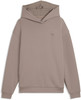 Braune Kapuzenpullover mit Puma-Logo auf der Brust.