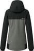 Rückansicht einer schwarz-grauen Winterjacke mit Rehall-Logo.