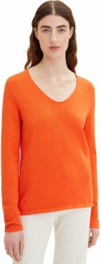 Basic V-Neck női pulóver