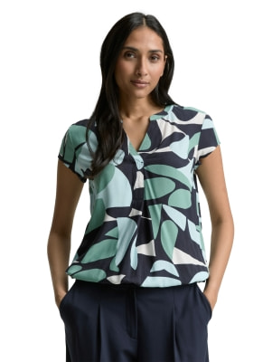 Tom Tailor TOM TAILOR Blouse Printed Női rövid ujjú blúz