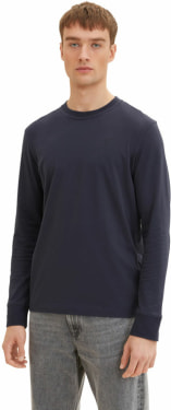 TOM TAILOR LS W.Chest Print férfi póló