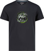Dunkles Kinder-T-Shirt mit einem Aufdruck eines Geländewagens und dem Schriftzug Outdoor Adventure.