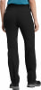 Schwarze Outdoorhose für Damen mit elastischem Bund und Bündchen.