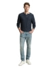Tom Tailor Washed Slub Knit férfi pulóver