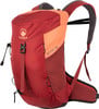 Roter Kohla Active 15L Rucksack mit orangen Akzenten und Logo.