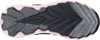 Schuhsohle eines Kinderschuhs mit rosa Rand und schwarzem Muster