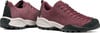 Damen-Wanderschuhe von Scarpa in Weinrot mit robuster Sohle.