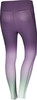 Lila Leggings mit Ombre-Effekt, der in Hellgrün übergeht.