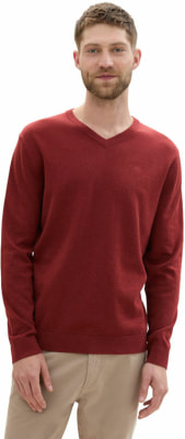 Tom Tailor Basic V-Neck férfi pulóver