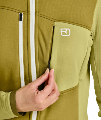 Ortovox Fleece Grid Fleecejacke mit Kapuze