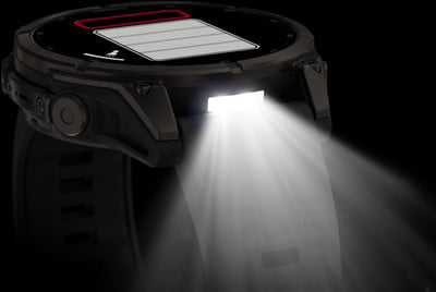 Smartwatch mit leuchtender LED und Batterieanzeige. Smartwatch mit leuchtender LED und Batterieanzeige.